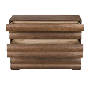 Frederico Three-Drawer Console Table in Rich Dark Walnut-Noir Furniture-Blue Hand Home