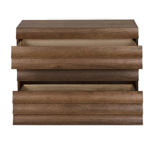 Frederico Three-Drawer Console Table in Rich Dark Walnut-Noir Furniture-Blue Hand Home