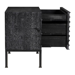 Arturo Console, Black Walnut-Blue Hand Home