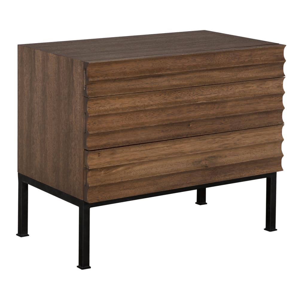 Arturo Console, Dark Walnut-Blue Hand Home