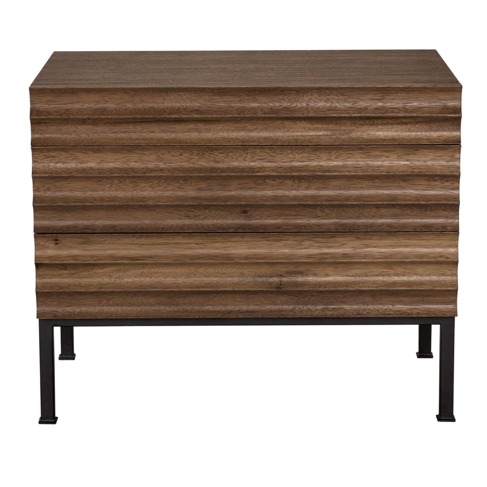 Arturo Console, Dark Walnut-Blue Hand Home