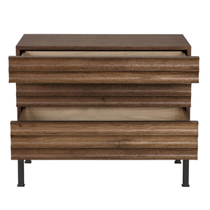 Arturo Console, Dark Walnut-Blue Hand Home