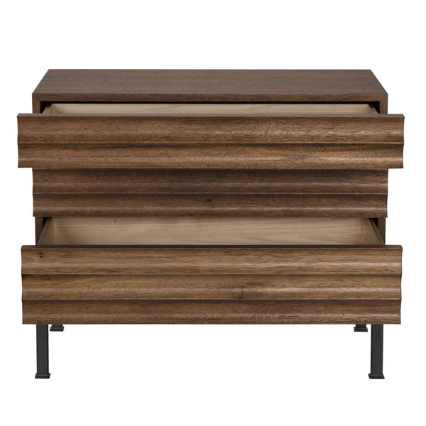 Arturo Console, Dark Walnut-Blue Hand Home