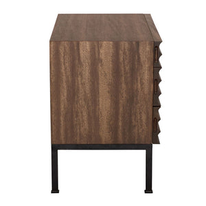 Arturo Console, Dark Walnut-Blue Hand Home