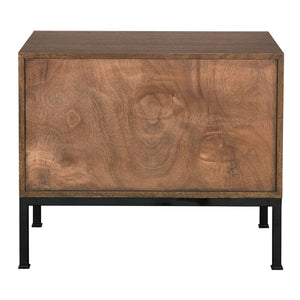 Arturo Console, Dark Walnut-Blue Hand Home