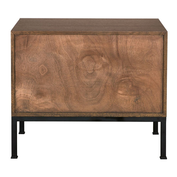 Arturo Console, Dark Walnut-Blue Hand Home