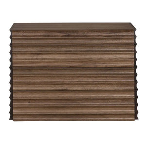 Pacelli Console in Dark Walnut with Four Storage Drawers-Noir Furniture-Blue Hand Home