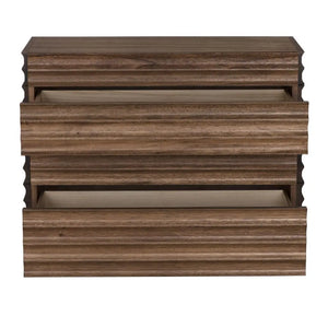 Pacelli Console in Dark Walnut with Four Storage Drawers-Noir Furniture-Blue Hand Home