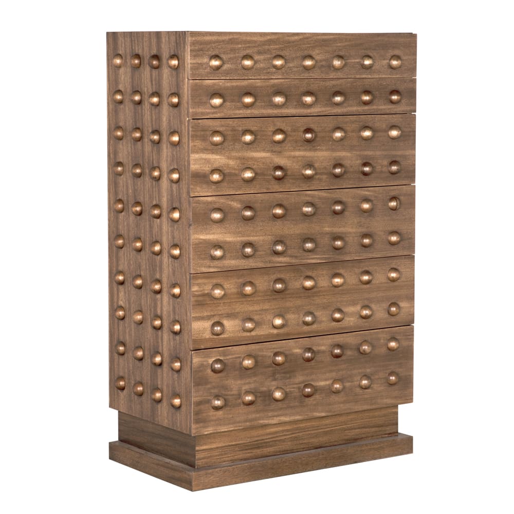 Didier Cabinet, Dark Walnut-Blue Hand Home