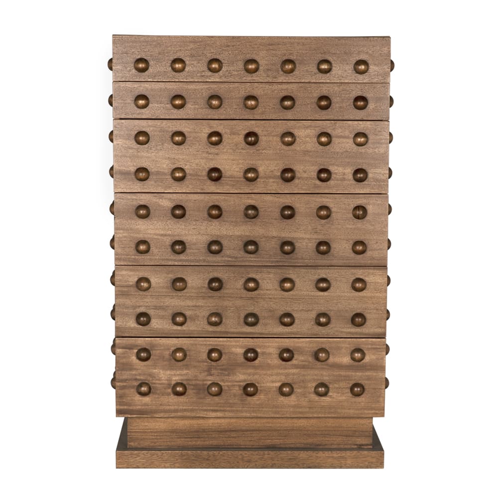 Didier Cabinet, Dark Walnut-Blue Hand Home