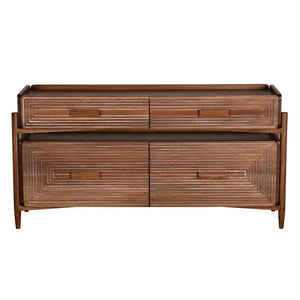 Savino Sideboard, Dark Walnut-Blue Hand Home