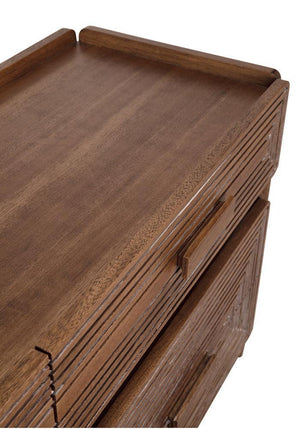 Savino Sideboard, Dark Walnut-Blue Hand Home