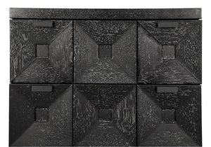 Musashi 2 Drawer, Small, Black Walnut-Noir Furniture-Blue Hand Home