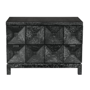 Musashi 2 Drawer, Large, Black Walnut-Noir Furniture-Blue Hand Home
