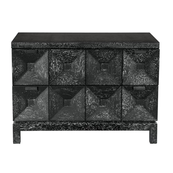 Musashi 2 Drawer, Large, Black Walnut-Noir Furniture-Blue Hand Home