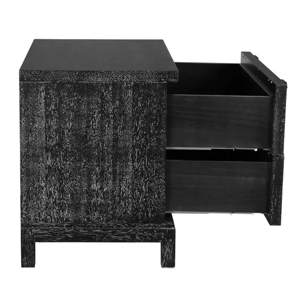 Musashi 2 Drawer, Large, Black Walnut-Noir Furniture-Blue Hand Home