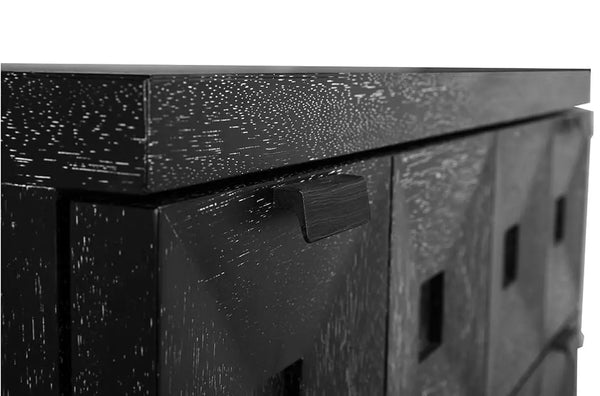 Musashi 2 Drawer, Large, Black Walnut-Noir Furniture-Blue Hand Home