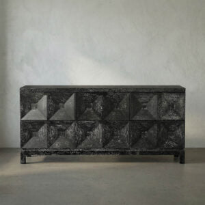 Musashi 6 Drawer, Black Walnut-Noir Furniture-Blue Hand Home