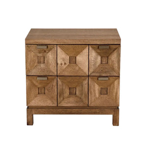 Musashi 2 Drawer, Small, Dark Walnut-Noir Furniture-Blue Hand Home