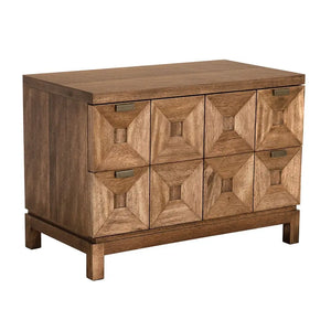 Musashi 2 Drawer, Large, Dark Walnut-Noir Furniture-Blue Hand Home