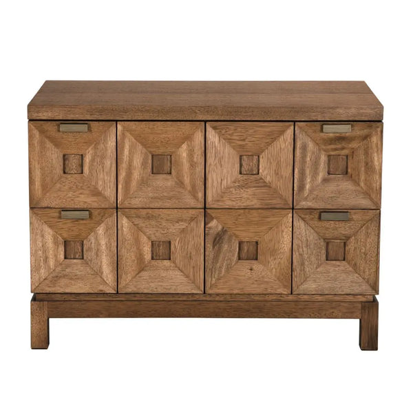 Musashi 2 Drawer, Large, Dark Walnut-Noir Furniture-Blue Hand Home