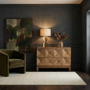 Musashi 2 Drawer, Large, Dark Walnut-Noir Furniture-Blue Hand Home