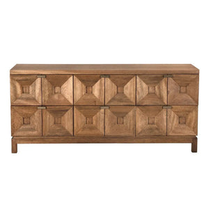 Musashi 6 Drawer, Dark Walnut - Noir Trading Inc.-Noir Furniture-Blue Hand Home