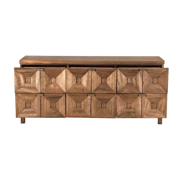 Musashi 6 Drawer, Dark Walnut - Noir Trading Inc.-Noir Furniture-Blue Hand Home