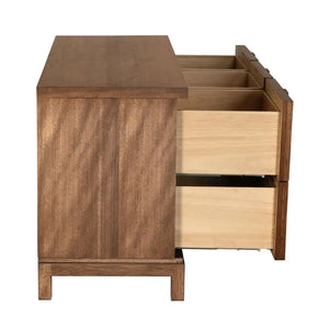 Musashi 6 Drawer, Dark Walnut - Noir Trading Inc.-Noir Furniture-Blue Hand Home