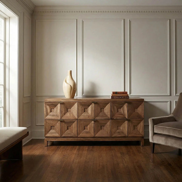 Musashi 6 Drawer, Dark Walnut - Noir Trading Inc.-Noir Furniture-Blue Hand Home