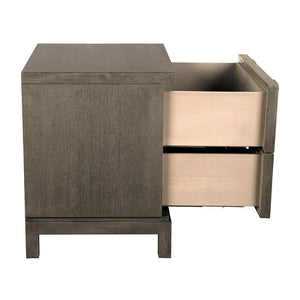 Musashi 2 Drawer, Small, Greige Walnut-Noir Furniture-Blue Hand Home