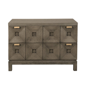 Musashi 2 Drawer, Large, Greige Walnut-Noir Furniture-Blue Hand Home
