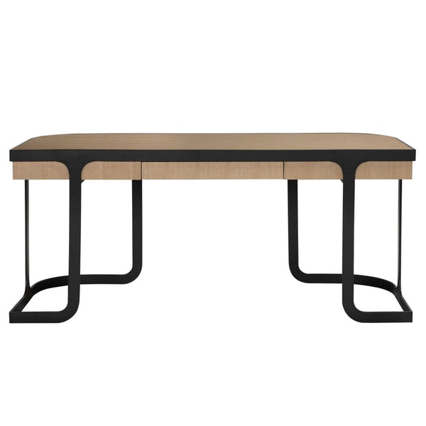 Hamilton Desk, White Oak-Blue Hand Home