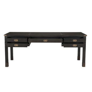 Campaign Partner Desk-Noir Furniture-Blue Hand Home