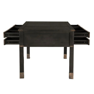 Campaign Partner Desk-Noir Furniture-Blue Hand Home