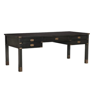 Campaign Partner Desk-Noir Furniture-Blue Hand Home