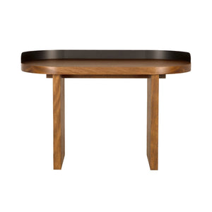 Euler Desk W/ Metal Detail-Noir Furniture-Blue Hand Home