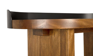 Euler Desk W/ Metal Detail-Noir Furniture-Blue Hand Home