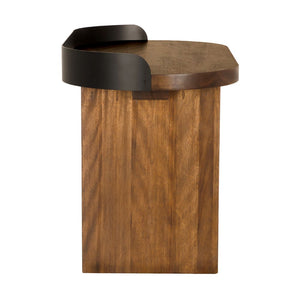 Euler Desk W/ Metal Detail-Noir Furniture-Blue Hand Home