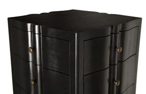 Monolith Four Sided Tower Chest-Noir Furniture-Blue Hand Home