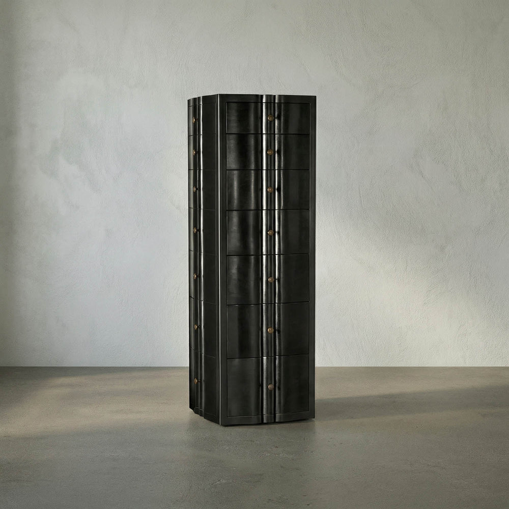 Monolith Four Sided Tower Chest-Noir Furniture-Blue Hand Home