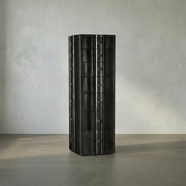Monolith Four Sided Tower Chest-Noir Furniture-Blue Hand Home