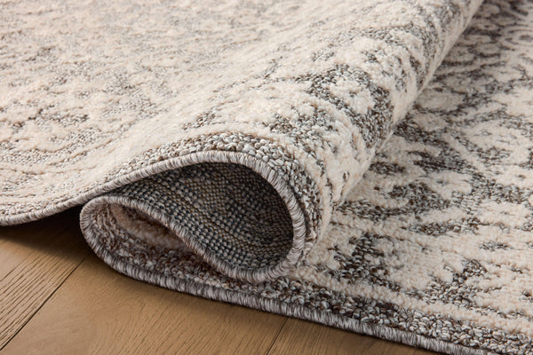 Magnolia Home by Joanna Gaines x Loloi Gigi Rug - Grey / Ivory-Blue Hand Home