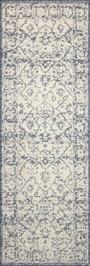 Magnolia Home by Joanna Gaines x Loloi Gigi Rug - Ivory / Blue-Blue Hand Home