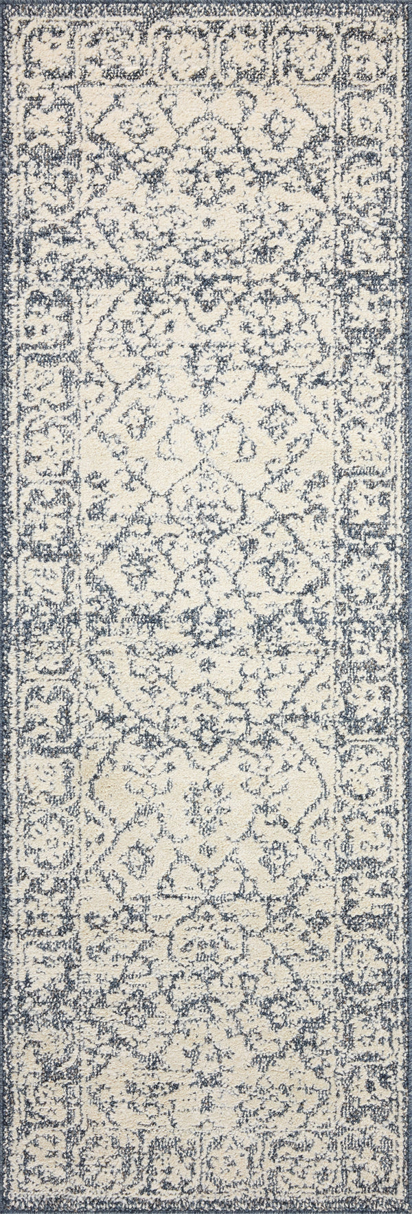 Magnolia Home by Joanna Gaines x Loloi Gigi Rug - Ivory / Blue-Blue Hand Home