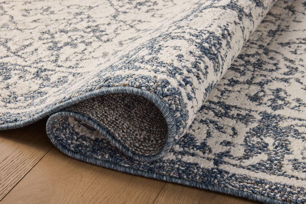 Magnolia Home by Joanna Gaines x Loloi Gigi Rug - Ivory / Blue-Blue Hand Home