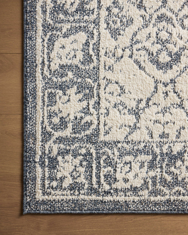 Magnolia Home by Joanna Gaines x Loloi Gigi Rug - Ivory / Blue-Blue Hand Home