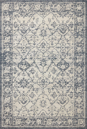 Magnolia Home by Joanna Gaines x Loloi Gigi Rug - Ivory / Blue-Blue Hand Home