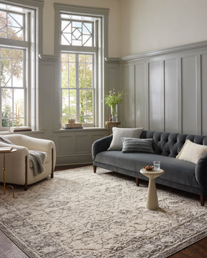 Magnolia Home by Joanna Gaines x Loloi Gigi Rug - Ivory / Stone-Blue Hand Home