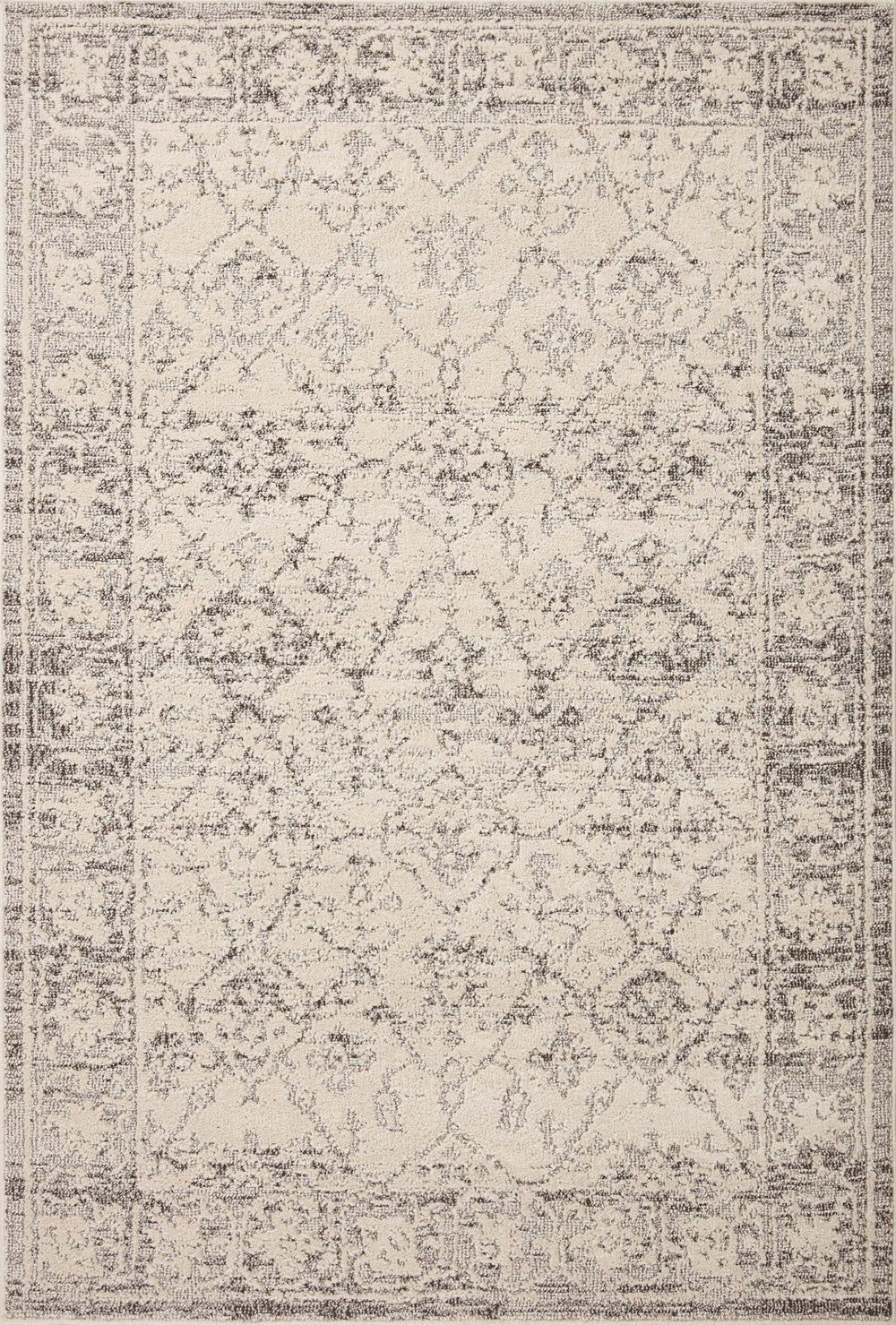 Magnolia Home by Joanna Gaines x Loloi Gigi Rug - Ivory / Stone-Blue Hand Home